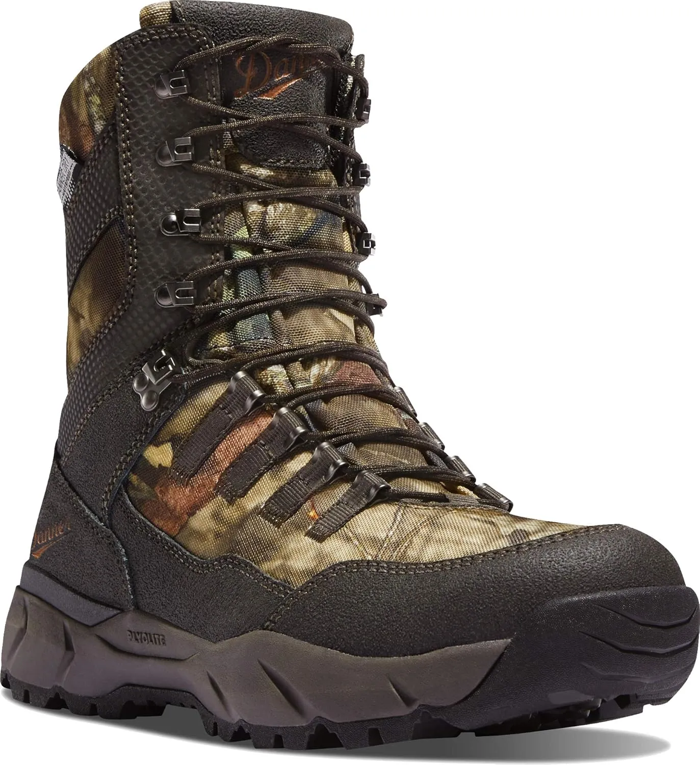 Danner Vital 8” Waterproof Hunting Boots for Men Insulated with 400g Thinsulate Ultra, Leather & Textile Upper, Comfort Footbed & Traction Outsole