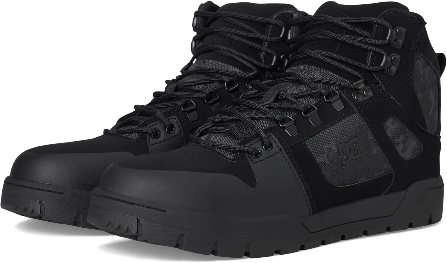 DC Men's Pure Work Black Camo Composite Toe Boots Construction Shoe