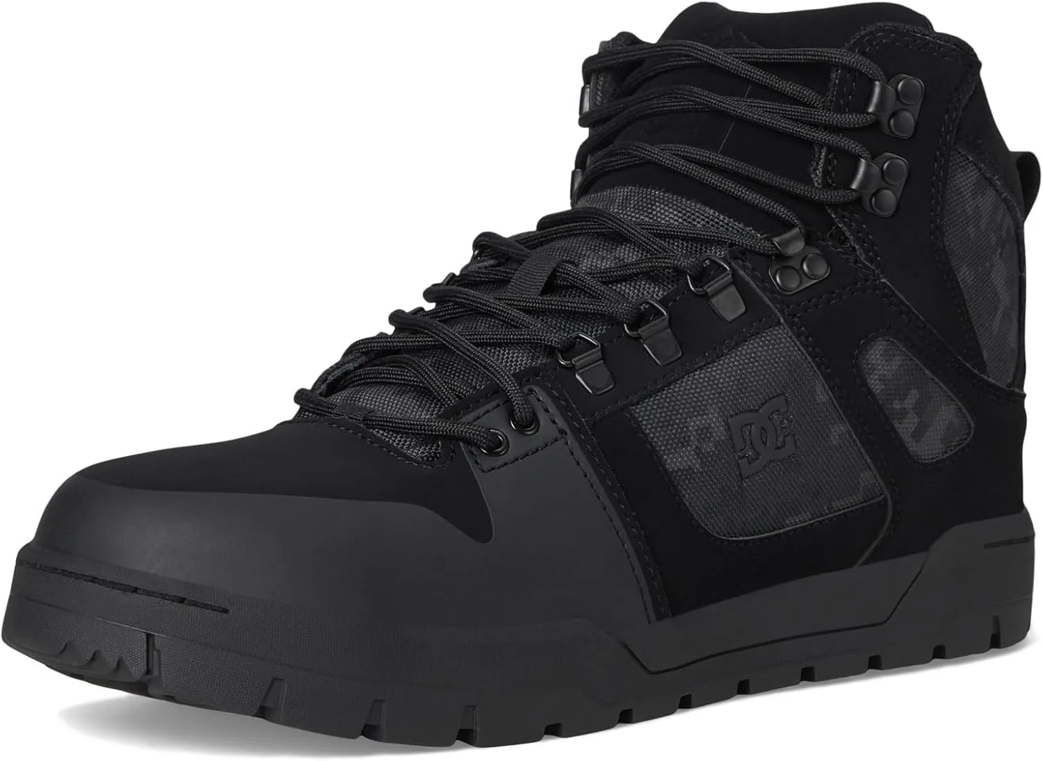 DC Men's Pure Work Black Camo Composite Toe Boots Construction Shoe