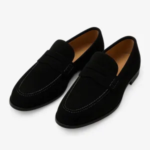 Domoir | Suede Penny Loafers