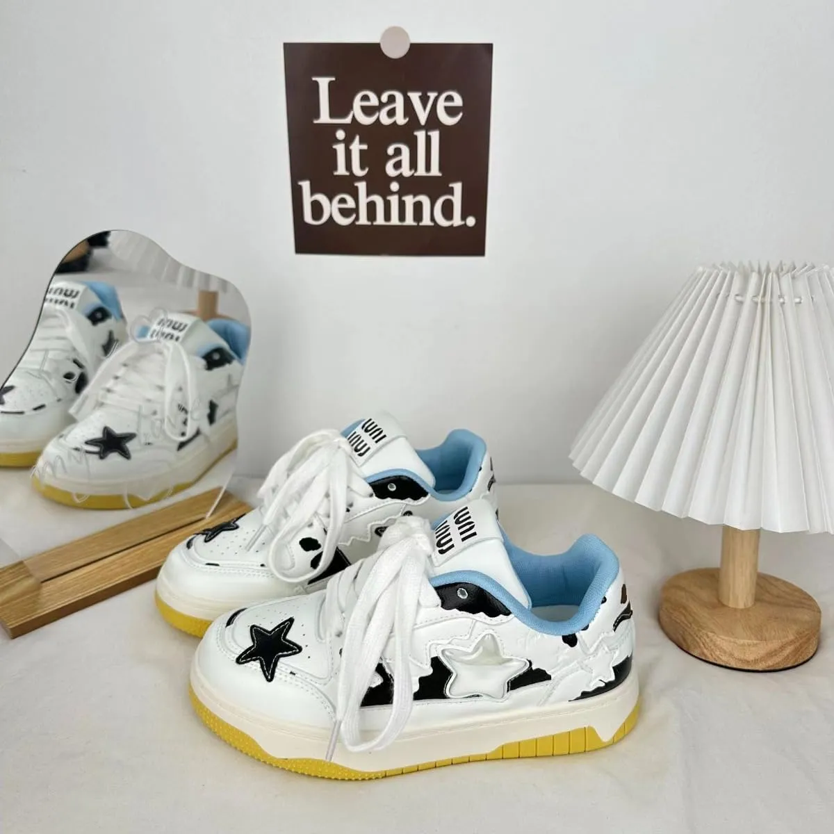 Dopamine Chunky Star Shoes Women Y2K Colorful Platform Tennis Sneakers Spring Fashion Casual Streetwear for Girls Students