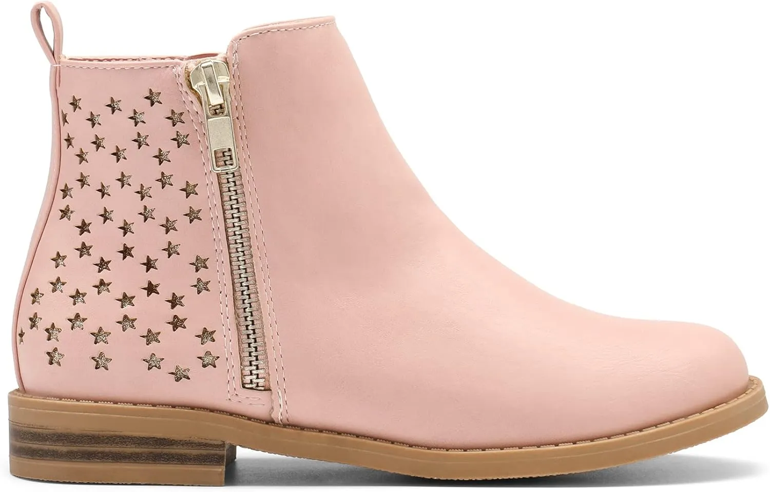 DREAM PAIRS Girls Ankle Boots with Side Zipper Low Heels Toddler/Little Kid/Big Kid