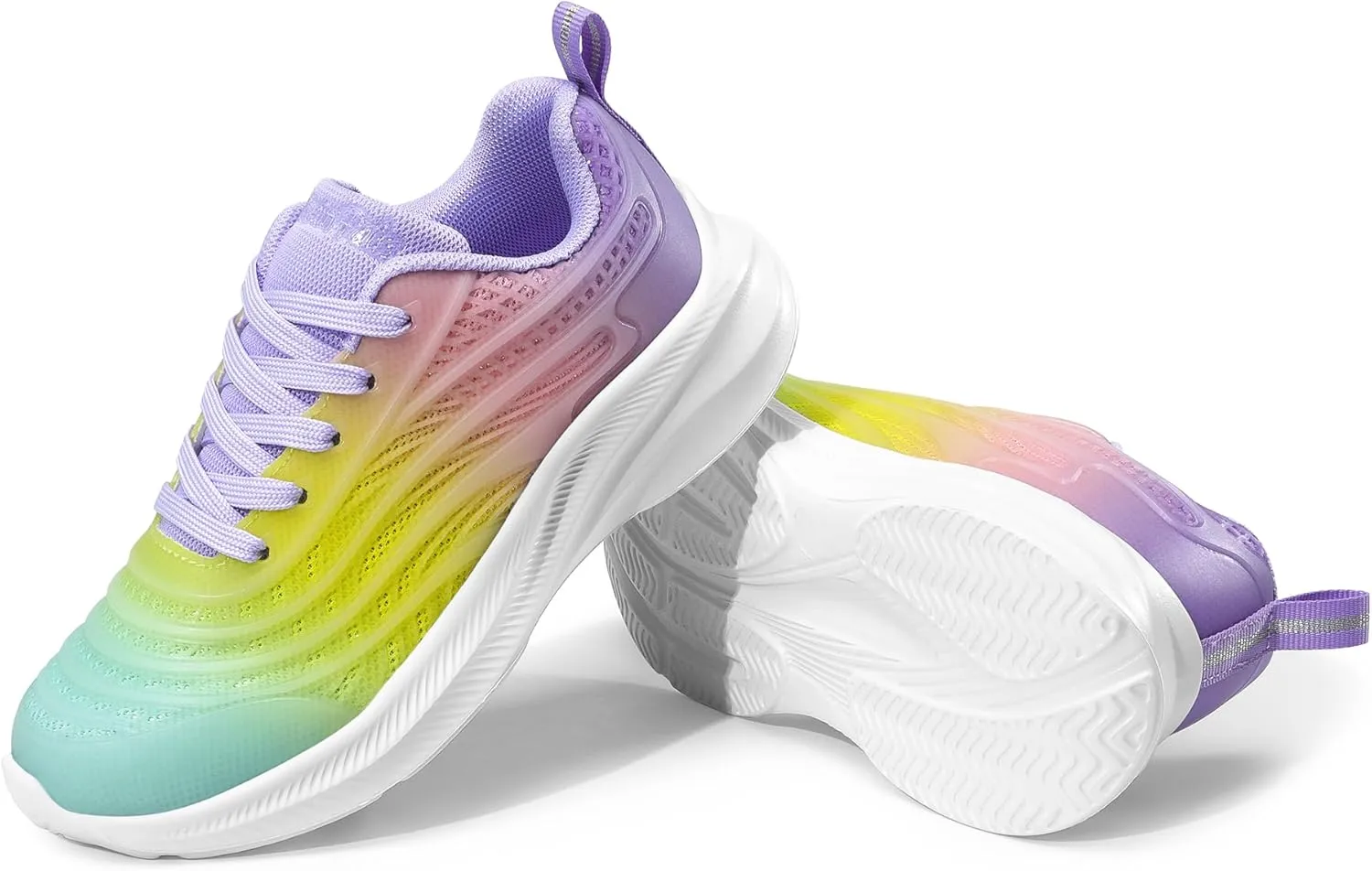 DREAM PAIRS Girls Boys Shoes Kids Tennis Sparkle Glitter Lace up Athletic Running Sneakers