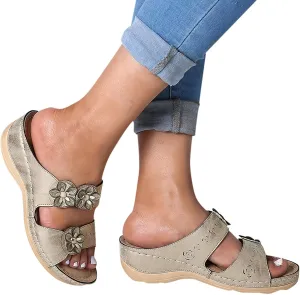 Dress Sandals for Women, Sandals Women Premium Orthopedic Open Toe Sandals Retro Anti-Slip Breathable Sandals