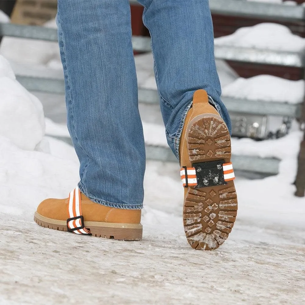 Due North Mid-Sole Ice Cleats - Winter Traction for Snow - Rotatable For Indoor/Outdoors, Driving, Or Walking (1 Pair)