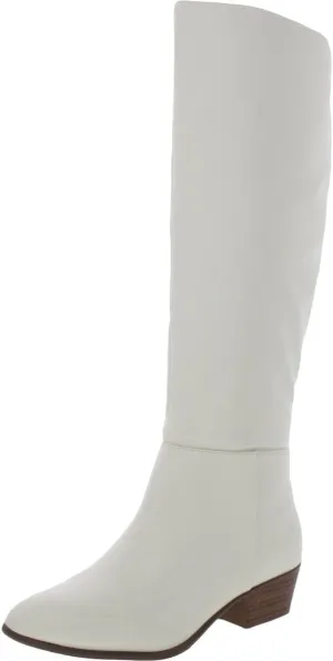 Esprit Womens Treasure Faux Leather Dress Boots, White, Size 6.5