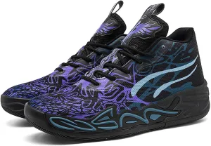 Exusiai Mens High Top Basketball Shoes Fashion Breathable Non Slip Outdoor Sneakers Comfortable Cushioning Athletic