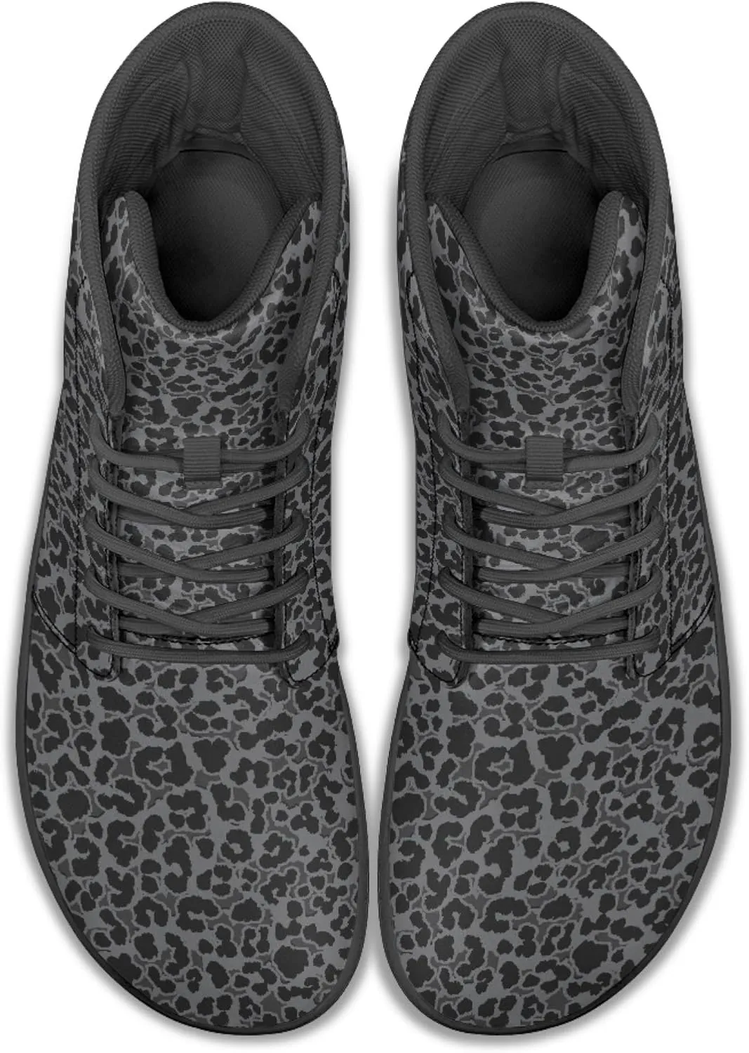 Fashion Print Womens Mens High Top Barefoot Sneakers Flat Shoes