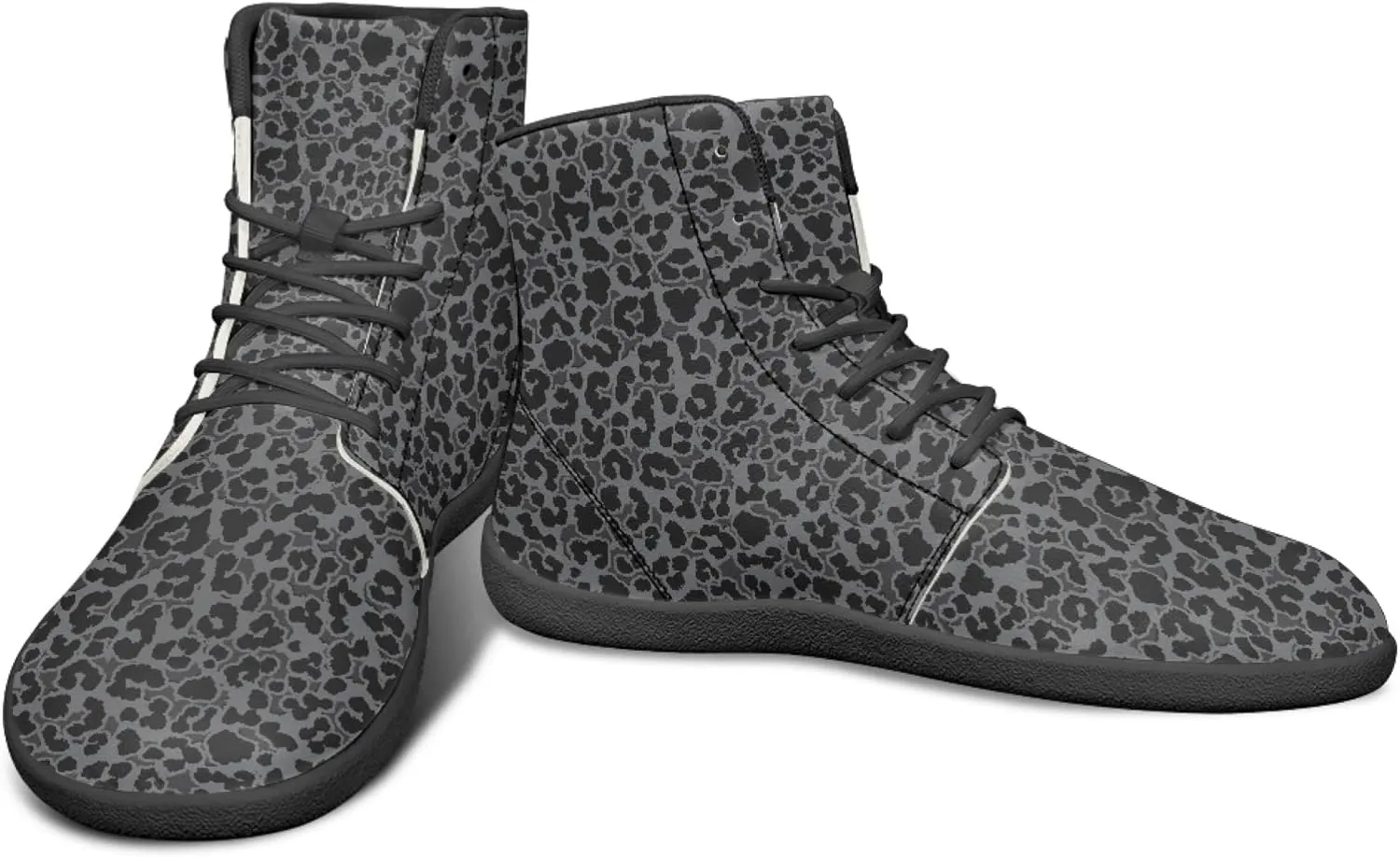 Fashion Print Womens Mens High Top Barefoot Sneakers Flat Shoes