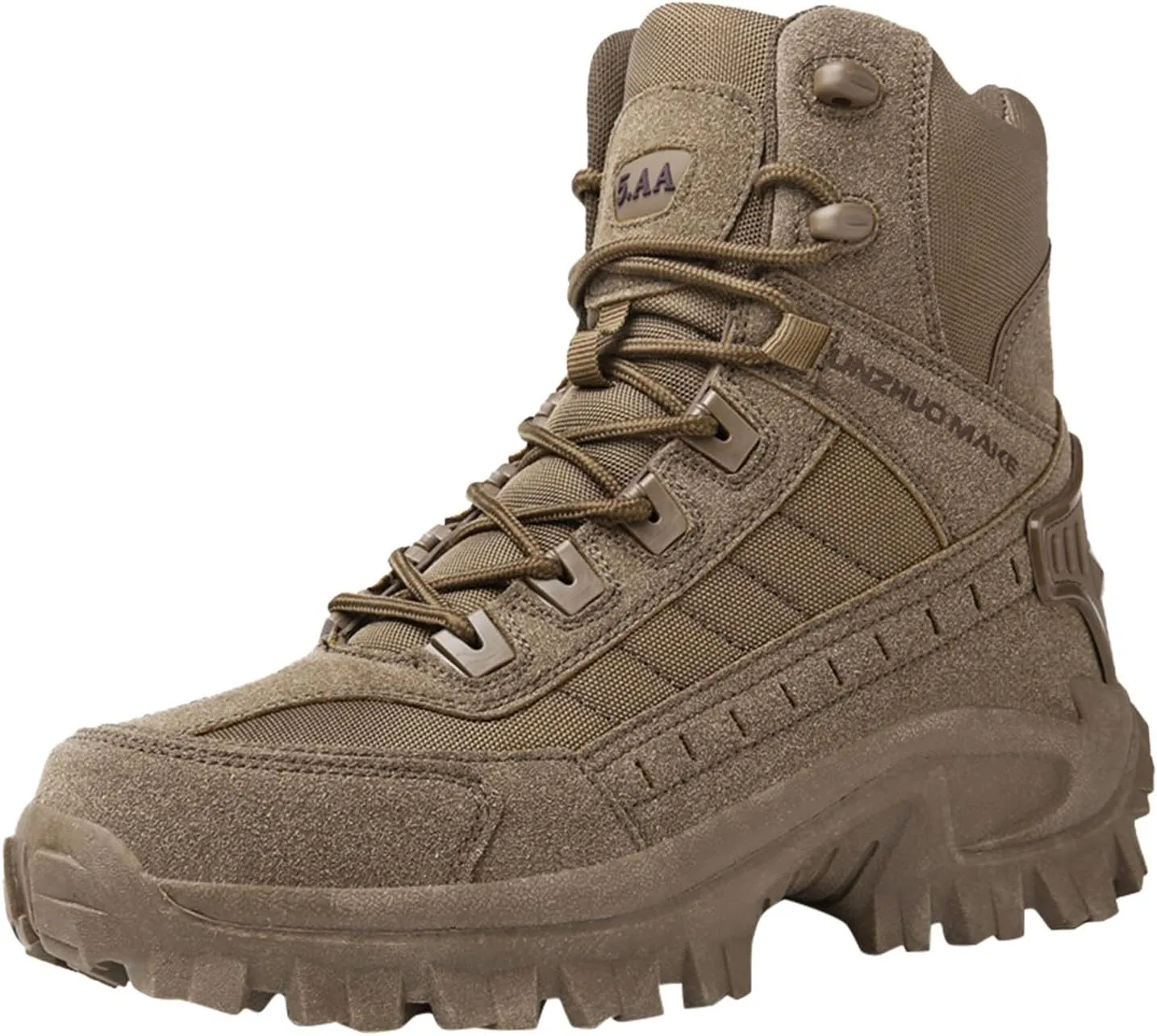 Fashion Sneaker Lace-Up Men's Winter Fashion High Top Thick Sole Lace Up Hiking Shoes and Thick Sports Running Shoes