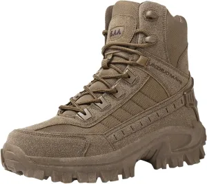 Fashion Sneaker Lace-Up Men's Winter Fashion High Top Thick Sole Lace Up Hiking Shoes and Thick Sports Running Shoes