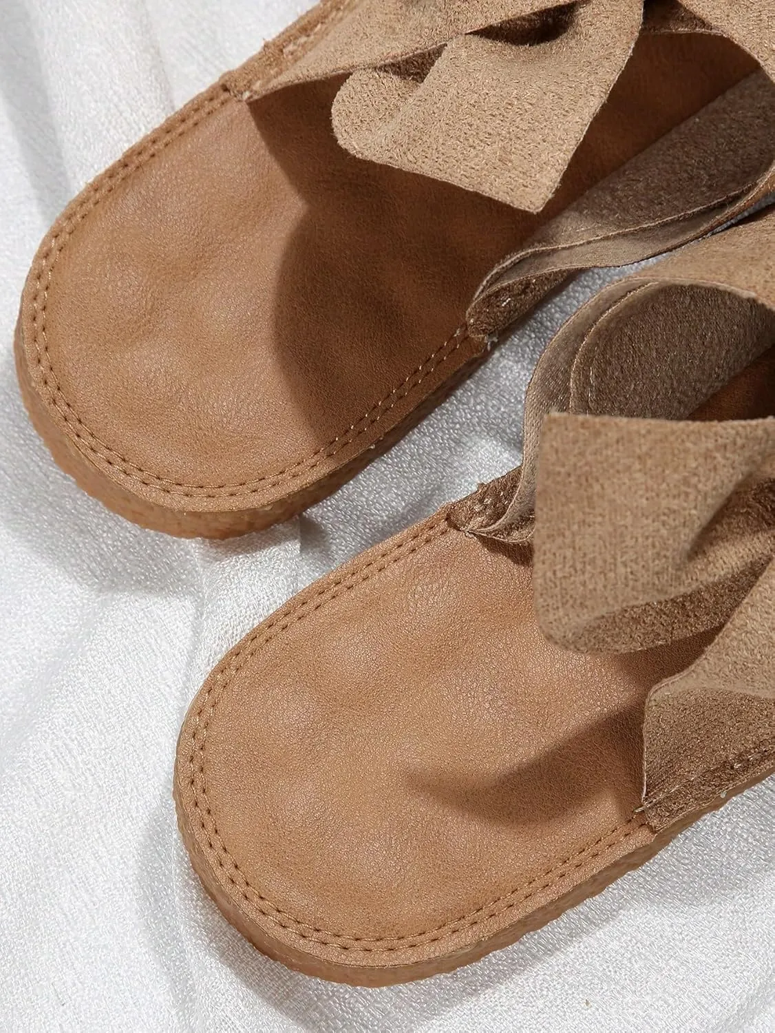 Floerns Women's Bowknot Summer Slip on Shoes Flat Thong Sandals Beach Sandals