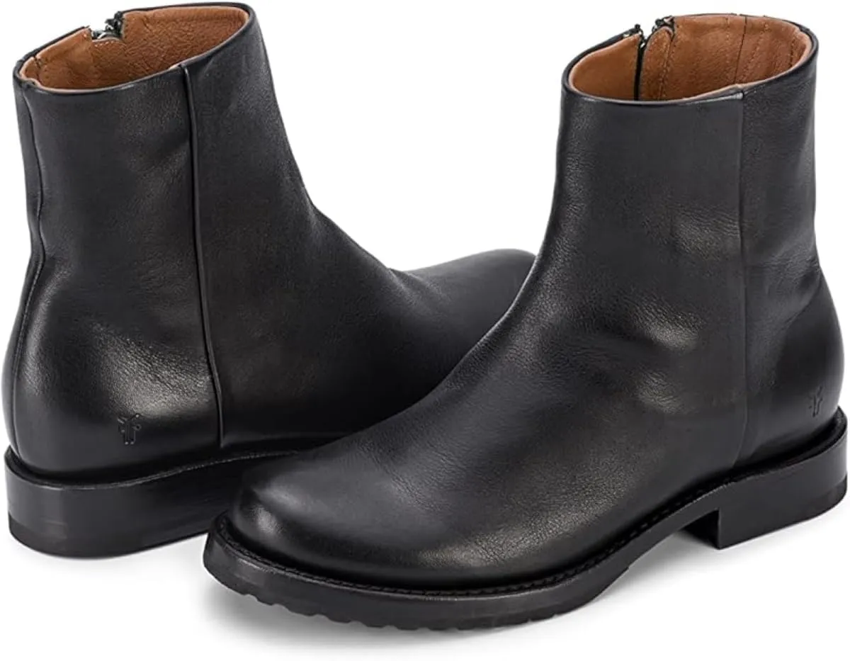 Frye Veronica Inside Zip 6” Booties for Women Made from Premium Leather with Leather Lining and Welt-Constructed Leather & Rubber Traction Outsole