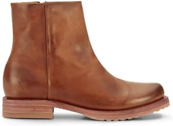 Frye Veronica Inside Zip 6” Booties for Women Made from Premium Leather with Leather Lining and Welt-Constructed Leather & Rubber Traction Outsole