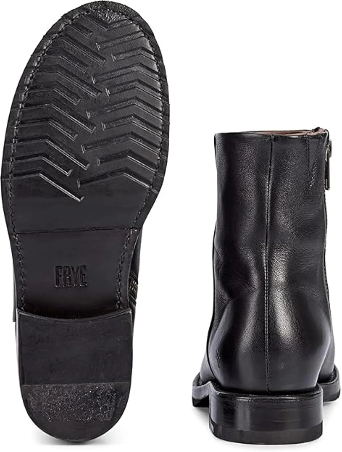 Frye Veronica Inside Zip 6” Booties for Women Made from Premium Leather with Leather Lining and Welt-Constructed Leather & Rubber Traction Outsole