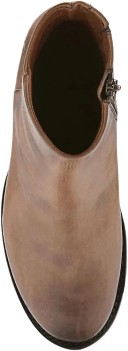 Frye Veronica Inside Zip 6” Booties for Women Made from Premium Leather with Leather Lining and Welt-Constructed Leather & Rubber Traction Outsole