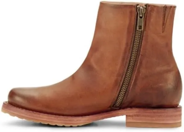 Frye Veronica Inside Zip 6” Booties for Women Made from Premium Leather with Leather Lining and Welt-Constructed Leather & Rubber Traction Outsole