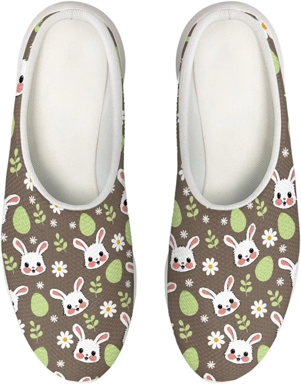 Garden Shoes Womens Slip On Mesh Garden Clogs Rubber Sole Garden Sandals