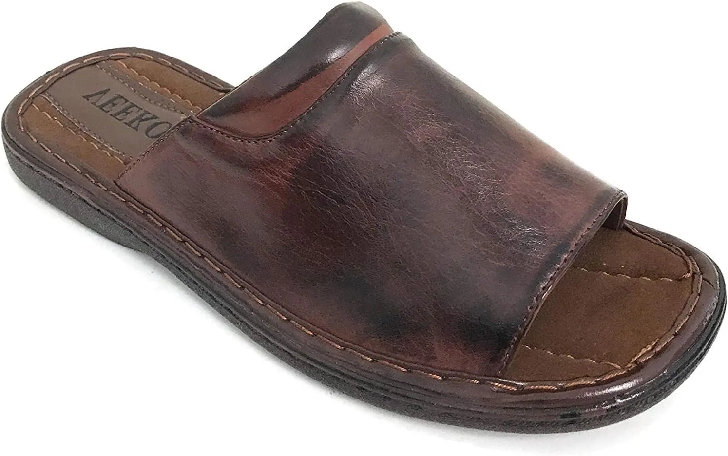 GFLM Men's Sandals Comfortable Opened Toe Thong Casual Flip Flops Slip On Slide Slippers