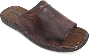 GFLM Men's Sandals Comfortable Opened Toe Thong Casual Flip Flops Slip On Slide Slippers