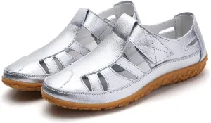 Gladiator Sandals For Women Dressy Summer Closed Toe Non Slip Sandals Comfortable Hollow Out Soft Cushion Sandal Summer Outdoor Beach Athletic Shoes