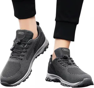 Hbeylia Walking Running Shoes For Men Fashion Casual Lace Up Mesh Breathble Sneakers Anti Skid Cushioned Blade Type Hiking Sports Athletic Gym Jogging Tennis Trainer Work Shoes For Male