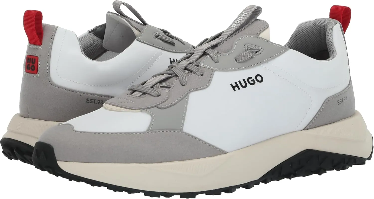 HUGO Men's Running Style Mix Material Sneakers