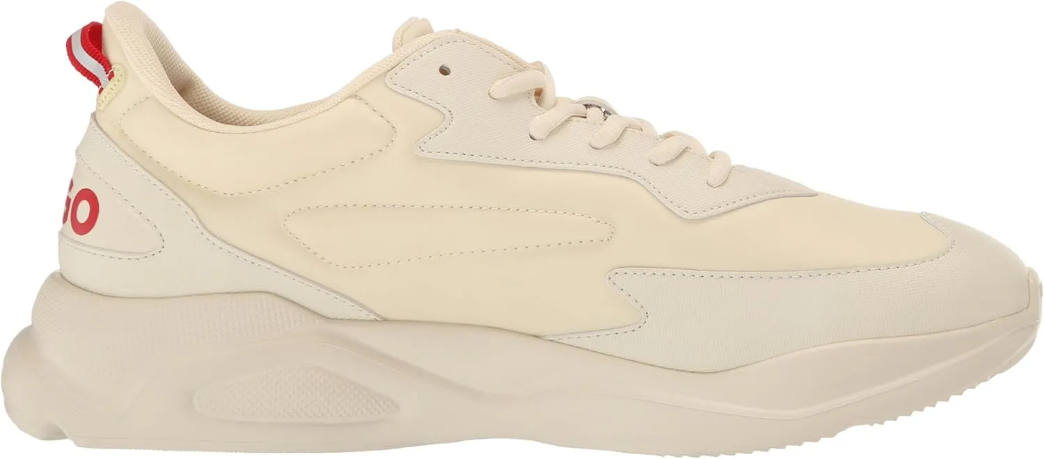 HUGO Men's Running Style Sneakers with Thick Rubber Sole