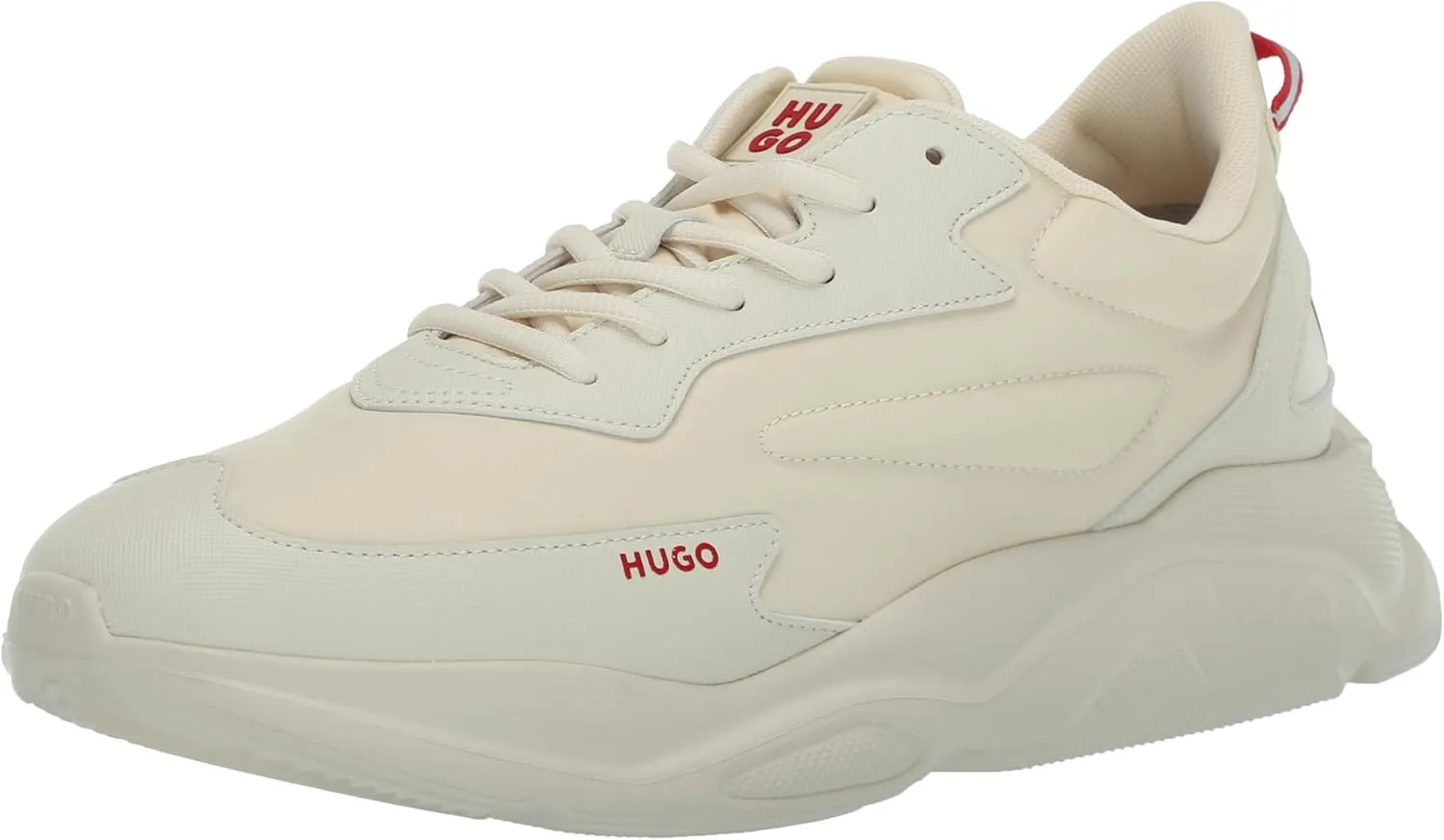 HUGO Men's Running Style Sneakers with Thick Rubber Sole