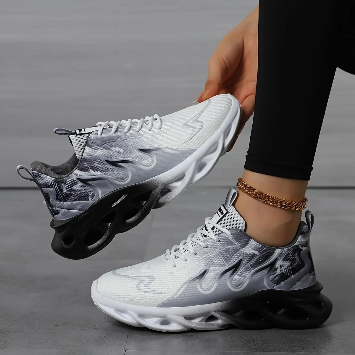 Jakcuz Women Fashion Sneakers Breathable Sport Shoes Lightweight Casual Walking Shoes for Women