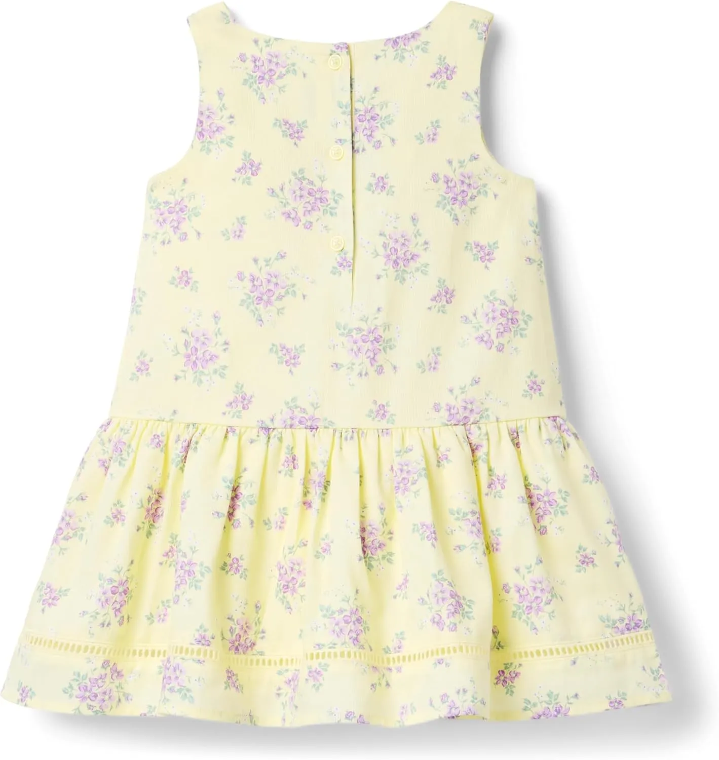 Janie and Jack Girls' Floral Ottoman Dress (Toddler/Little Big Kid)