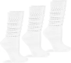Jefferies Socks Womens Slouch Cotton Knit Socks 3 Pair Pack