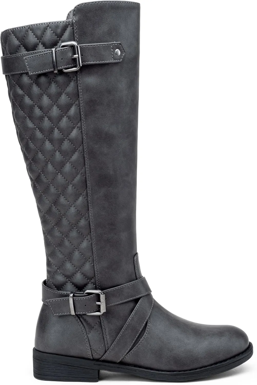 Jeossy Women's Knee High Riding Tall Boots, Comfortable with Metal Buckle and Zipper Boots with Wide Calf