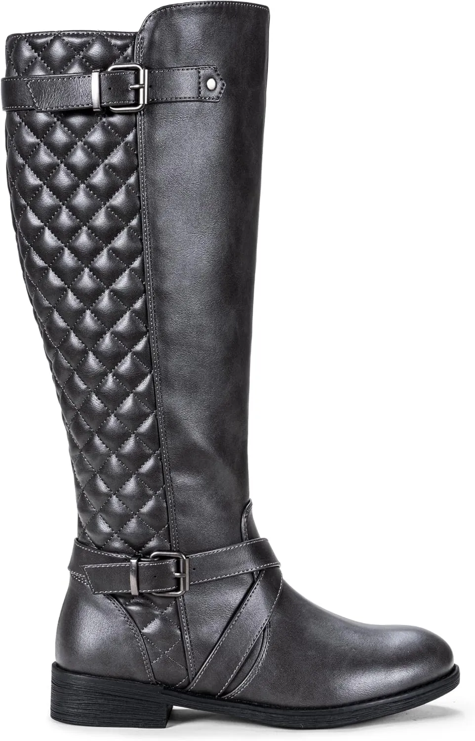 Jeossy Women's Knee High Riding Tall Boots, Comfortable with Metal Buckle and Zipper Boots with Wide Calf