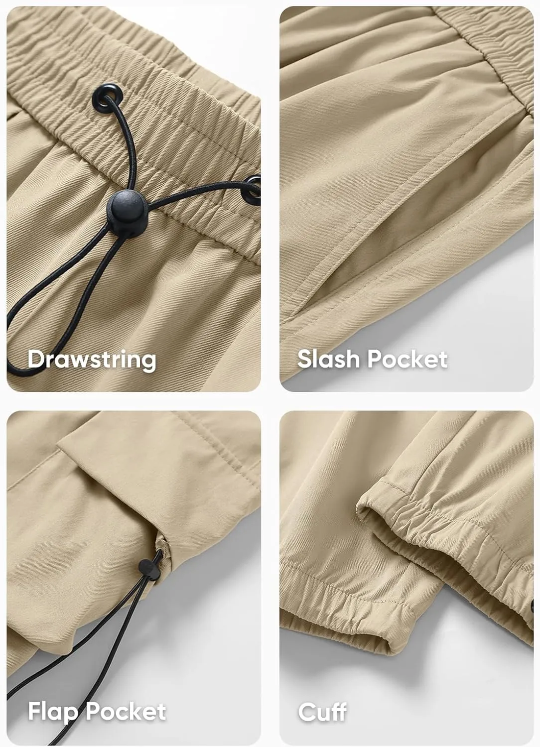 JMIERR Men's Baggy Cargo Pants Trendy Casual Parachute Pant Loose Fit Harem Joggers with Pockets for Streetwear