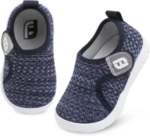 JOINFREE Toddler Boys Girls Barefoot Shoes Breathable Kids Sneakers Lightweight Walking Shoes Slip On Tennie Shoes Wide School Shoes