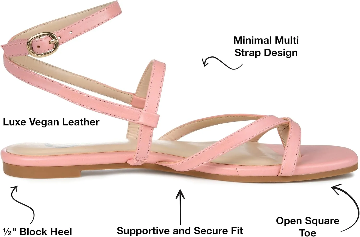 Journee Women's Serissa Flat Sandals