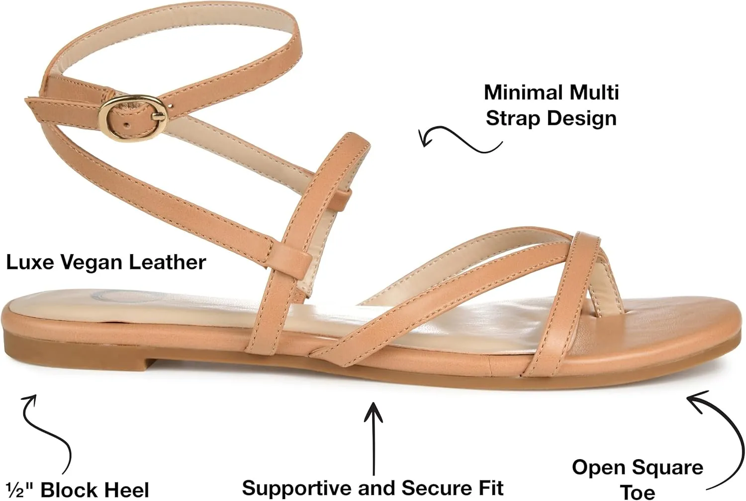 Journee Women's Serissa Flat Sandals