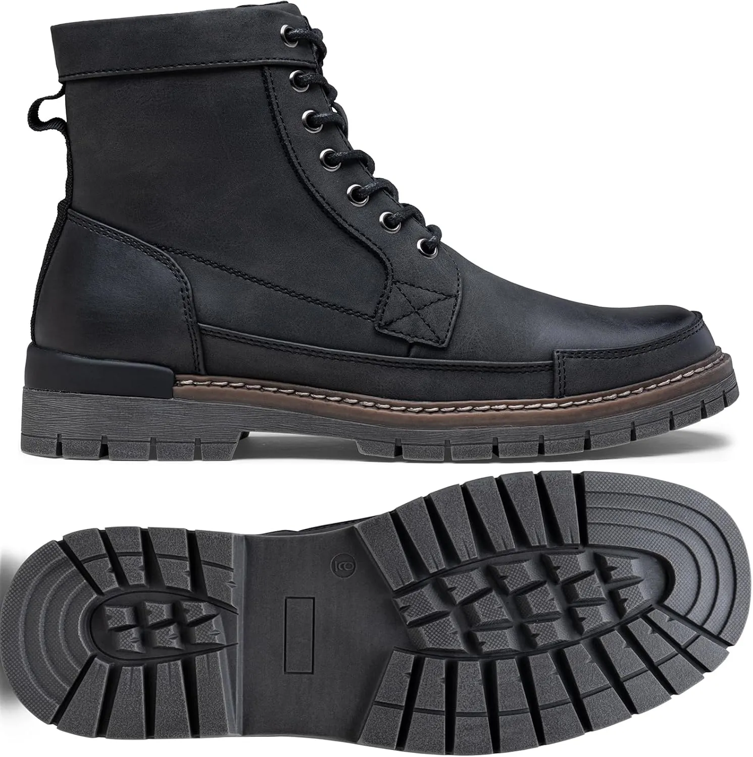 Jousen Men Boots Casual Motorcycle Boots for Men Chukka Zipper Combat Botas Para Hombre Fashion