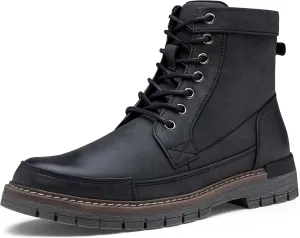 Jousen Men Boots Casual Motorcycle Boots for Men Chukka Zipper Combat Botas Para Hombre Fashion