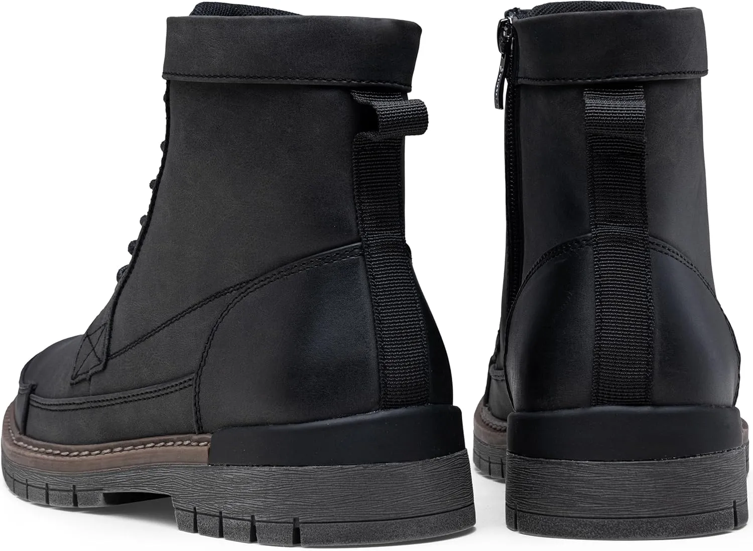 Jousen Men Boots Casual Motorcycle Boots for Men Chukka Zipper Combat Botas Para Hombre Fashion