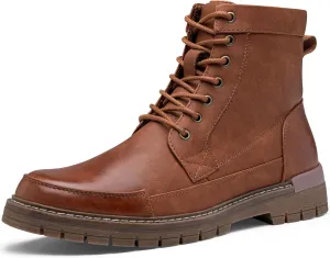 Jousen Mens Boots Casual Motorcycle Boot for Men Chukka Zipper Combat Botas Para Hombre Fashion