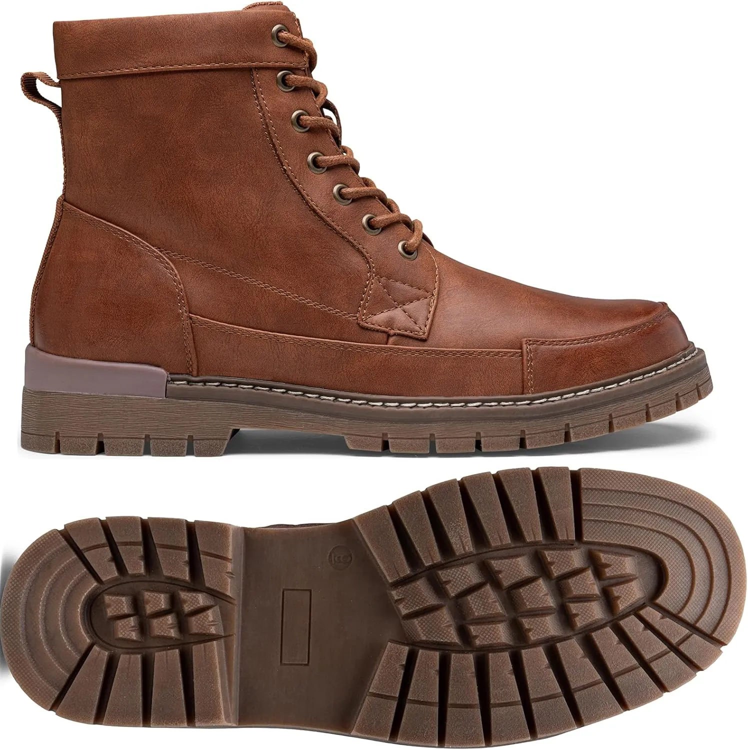 Jousen Mens Boots Casual Motorcycle Boot for Men Chukka Zipper Combat Botas Para Hombre Fashion