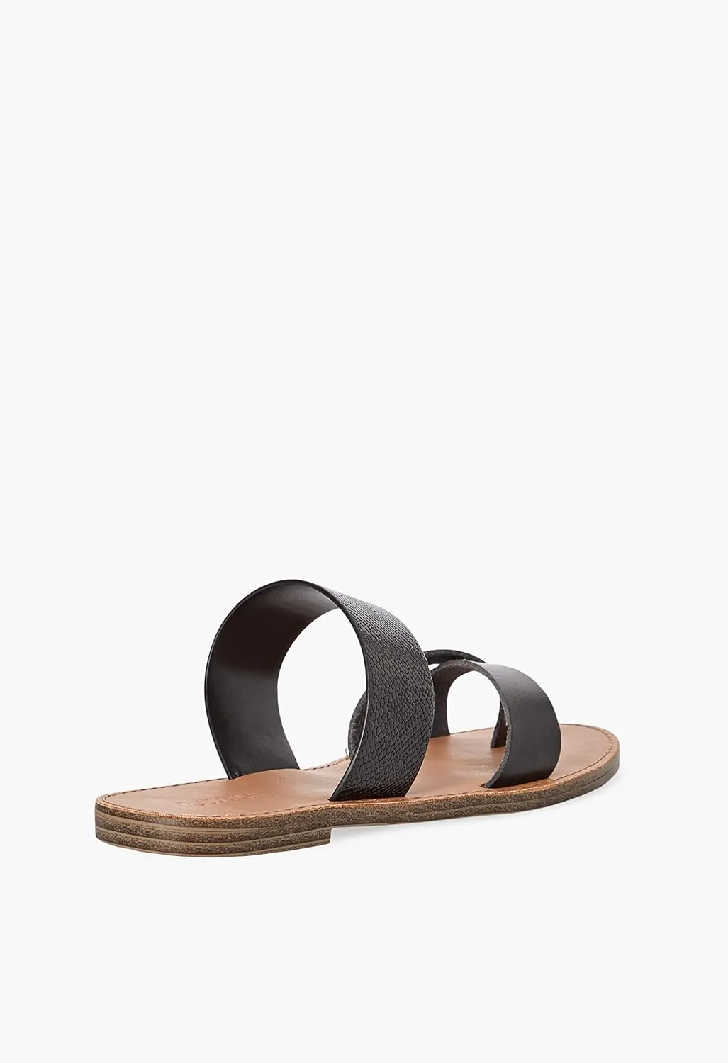 JustFab Women's Slide Sandals Slip On Flat Sandals Flip Flop Thong Sandals Casual Summer Sandals Cloey