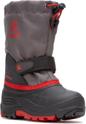 Kamik Kids Waterbug 5, Waterproof Winter Boots,Dark Olive,