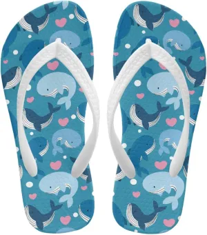 Kids Blue Shark Flip Flop Sandals Boys Sandals Water Shoes Summer Slip on Thong Sandals Beach Pool Shower Slippers