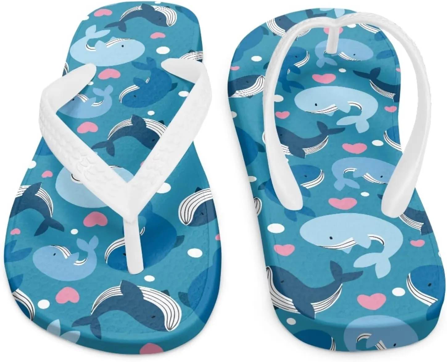 Kids Blue Shark Flip Flop Sandals Boys Sandals Water Shoes Summer Slip on Thong Sandals Beach Pool Shower Slippers