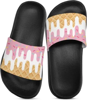 Kids Cloud Slides Girls & Boys Flip Flops Slip On Beach Sandals Youth Pool Shower Shoes EVA Summer Slippers