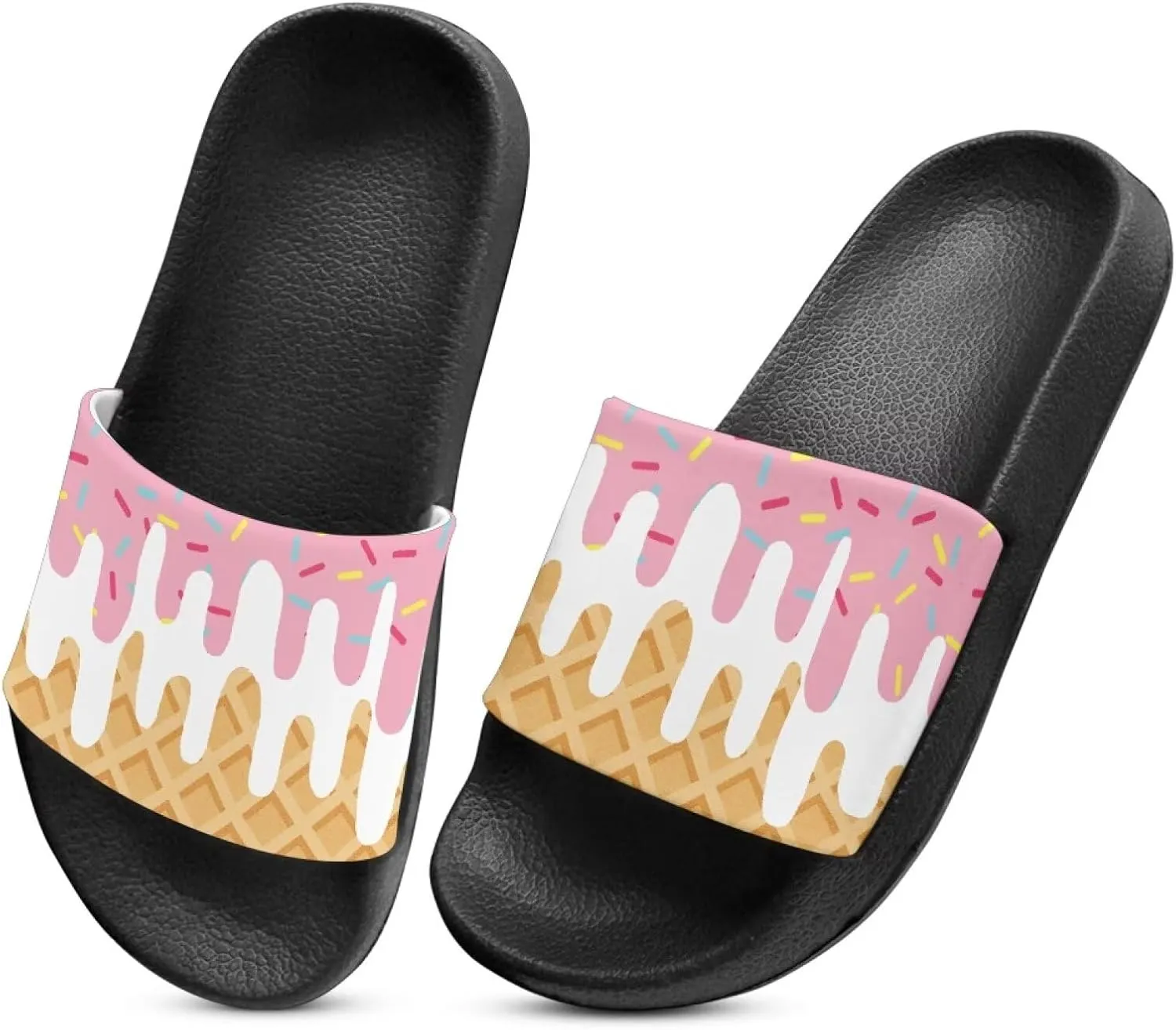 Kids Cloud Slides Girls & Boys Flip Flops Slip On Beach Sandals Youth Pool Shower Shoes EVA Summer Slippers