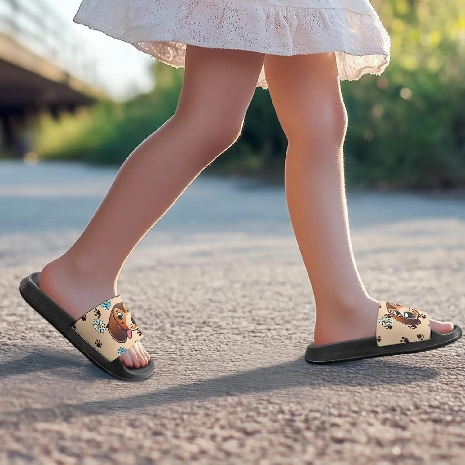 Kids Cloud Slides Girls & Boys Flip Flops Slip On Beach Sandals Youth Pool Shower Shoes EVA Summer Slippers